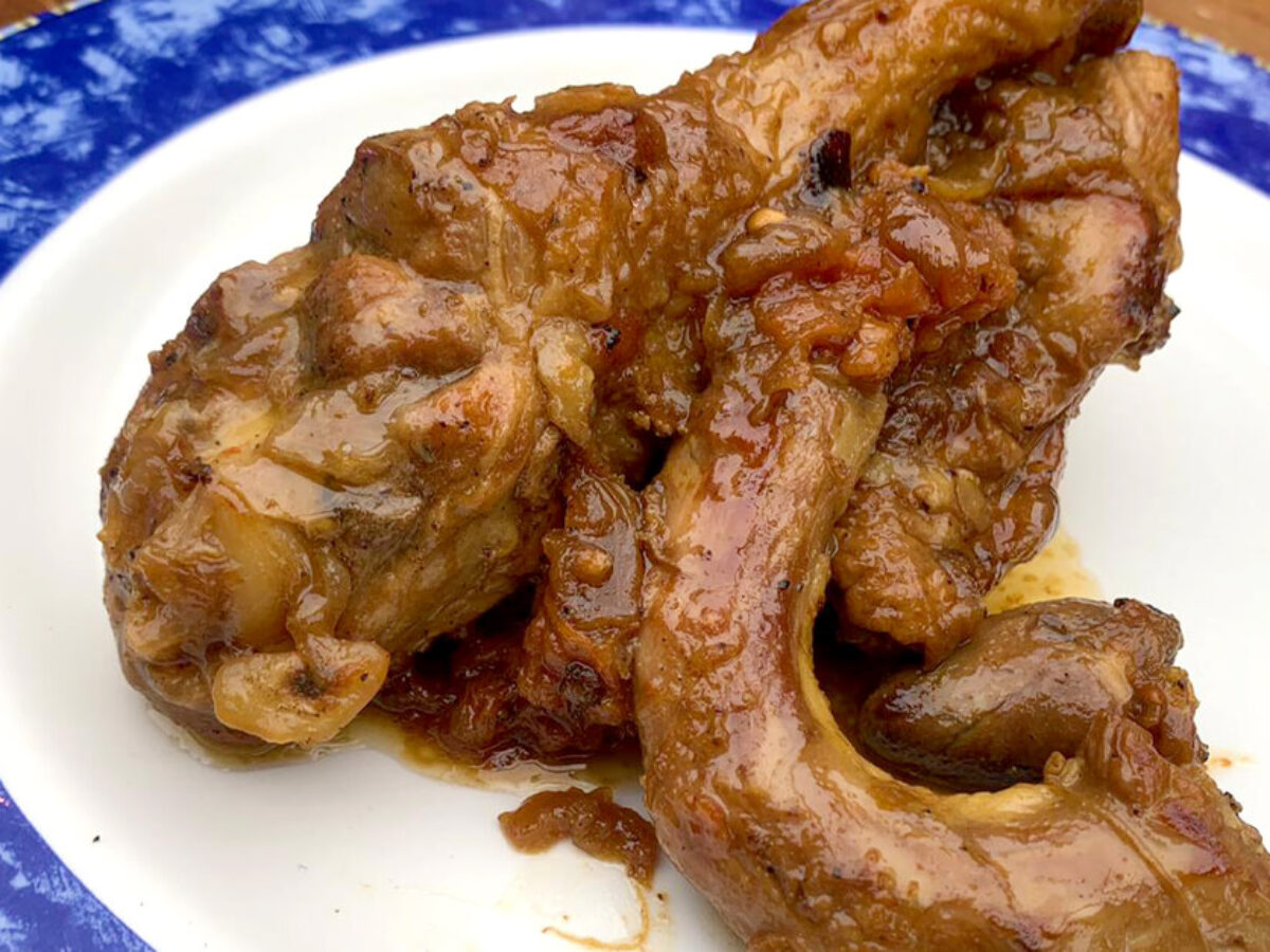 Pollo de Pagés rustido al estilo del Ripollés